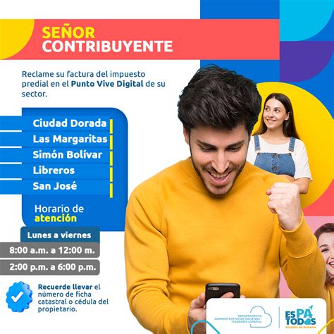 Reclame Su Factura De Impuesto Predial En Los Puntos Vive Digital De Su