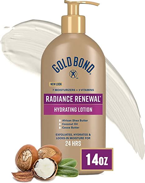 Gold Bond Radiance Renewal Hydrating Lotion 14 Oz For Visibly Dry Flaky And Ashy