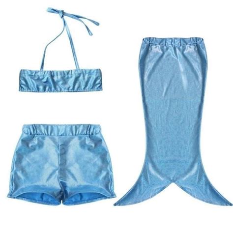Maillot De Bain Enfant Fille Maillot De Bain Pi Ces Bikini Sir Ne Queue Tenue T Pour Enfant