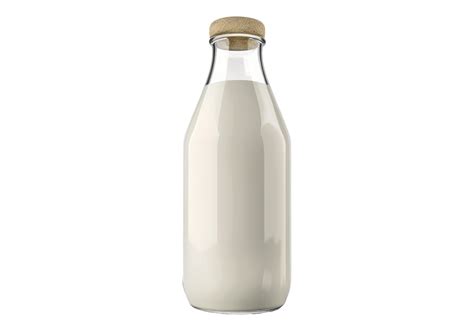 Glass Bottle Of Milk Isolated In Transparent Background 50038259 Png