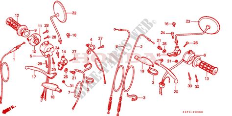 COMMODO LEVIER CABLE XL125SZ A B C Pour Honda XLS 125 De 1980 HONDA