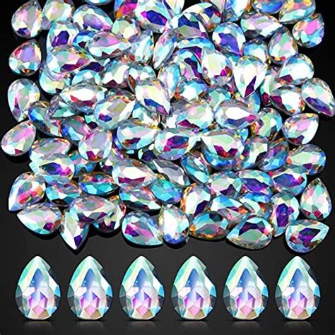 Amazon PAGOW 300pcs Sew On Rhinestones Teardrop Sewing Flatback