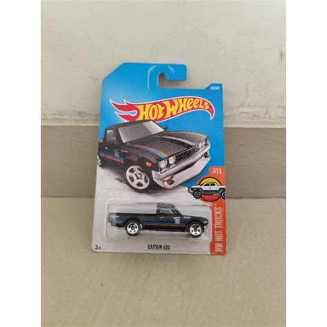 Hitam Fjv58 Hot Wheels 常規 Datsun 620 HW 熱車黑色賽車玩具 蝦皮購物
