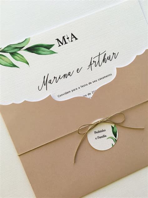 Convite De Casamento Nude Elo Produtos Especiais