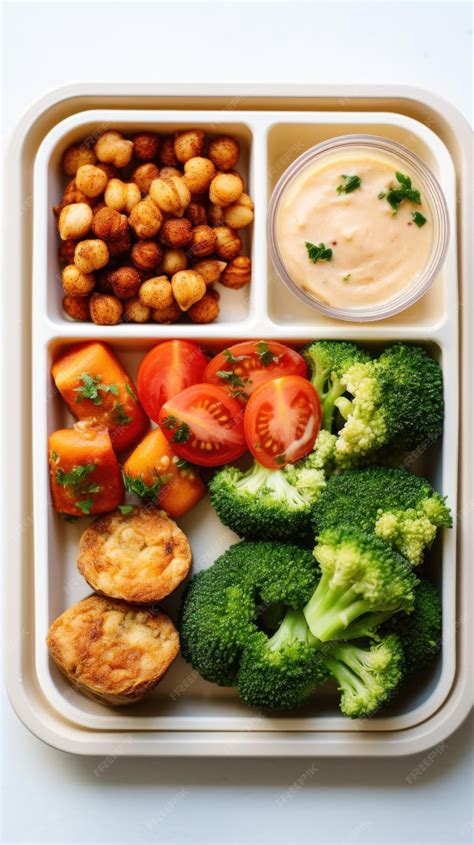 Premium AI Image | a tray of food