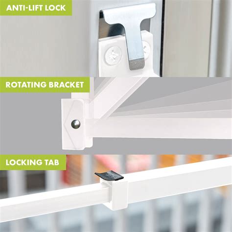 Patio Door Bar with Anti-Lift Lock, White, Retail Packaging | Ideal
