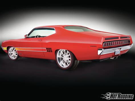 Download 1970 Ford Torino Gt Hot Rod Classic Car Muscle Car Ford Vehicle Ford Torino Wallpaper