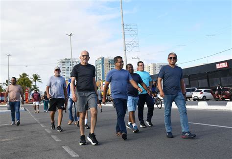 Prefeito Edvaldo Visita Rea De Prote O Para Pr Tica De Ciclismo E