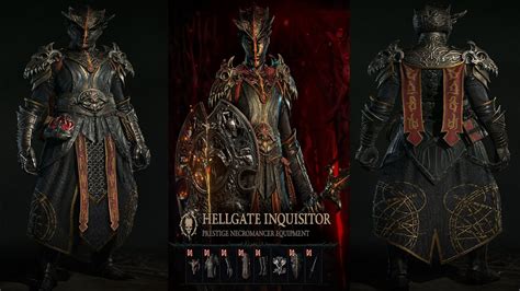 Hellgate Inquisitor Necromancer Equipment Diablo 4 Cosmetic Showcase