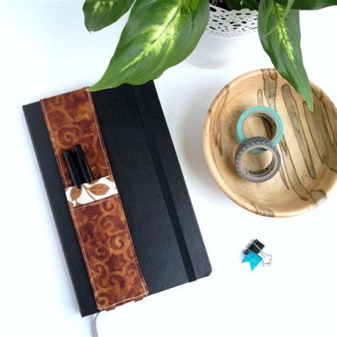 Journal Pen Pocket By Convergentcrafts Etsy Wallet Unique Jewelry