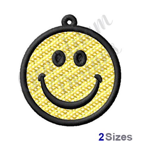 Emoji Smiley Face Embroidery Design Emoji 1 Etsy