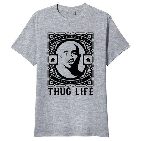 Camiseta Tupac Shakur 2Pac Rap Thug Life King Of Print Camiseta