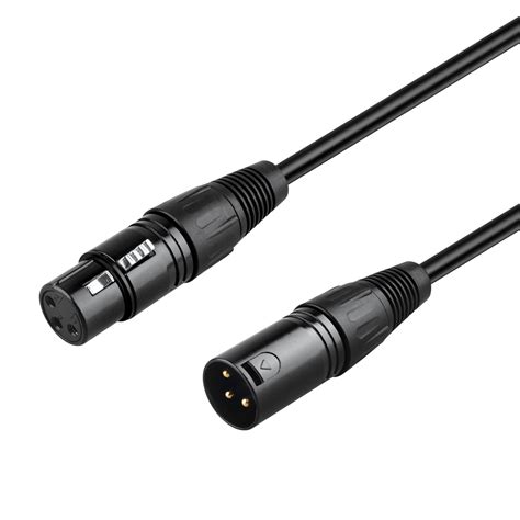 Pwron 10ft Premium Xlr 3 Pin Microphone Cable Male To Female Xlr3f To