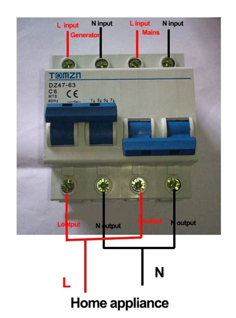 Mts Dual Power Solar Generator Manual Transfer Switch