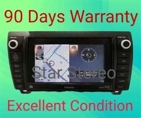 Toyota Sequoia Tundra Jbl Navigation Gps Radio Mp Cd Lcd Display E