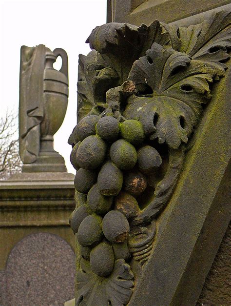 Grapes And Urn Graves In Edgerton Cemetery Huddersfield Tim Green