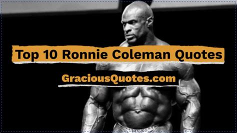 Top 10 Ronnie Coleman Quotes Gracious Quotes YouTube