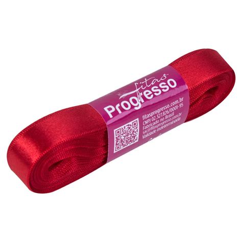 Fita De Cetim Vermelho - Fita de Cetim Vermelho 10mx15mm CF 003 (209) - PROGRESSO - Loja Santo ...