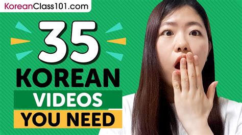 35 Beginner Korean Videos You Must Watch Learn Korean Youtube