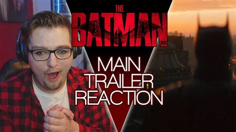 The Batman Main Trailer Reaction Dc Fandome Youtube