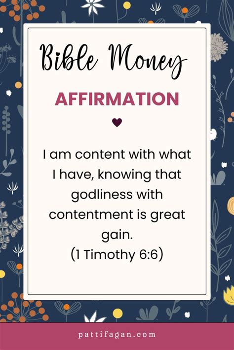 20 Biblical Affirmations for Financial Success - Patti Fagan