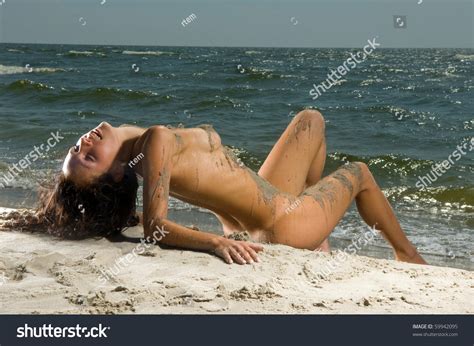 Naked Woman On Beach Lying On Stock Photo 59942095 Shutterstock