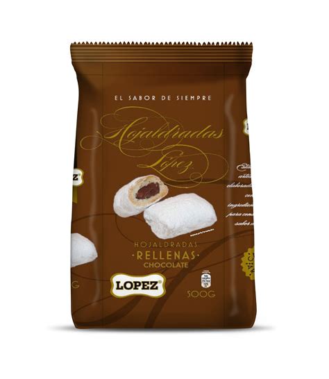 Hojaldradas rellenas de crema de cacao 500g Unión Genil