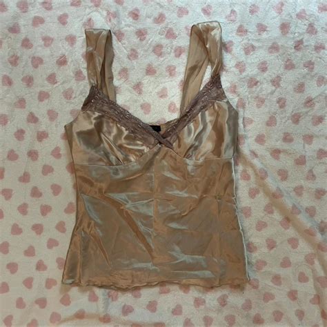 Silky Lingerie Lace Top Brand Is Eyeshadow Size Depop