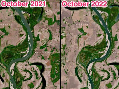 Before And After Photos Show How The Mississippi River Has Dropped