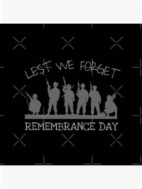 "Lest We Forget Remembrance Day" Poster for Sale by BDonlyText | Redbubble