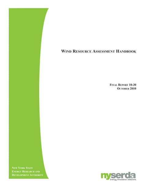 Wind Resource Assessment Handbook10 30 Pdf