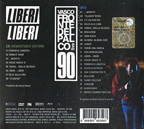 Liberi Liberi Vasco Rossi Muziek Bol