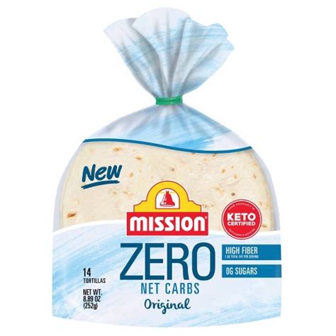 Mission Zero Net Carbs Original Tortillas - 14ct/8.89oz : Target