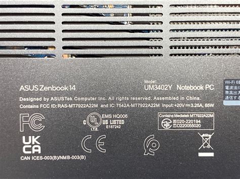 ASUS ZENBOOK 14 OLED UM3402Y LAPTOP, 14-INCH TOUCH, RYZEN 5 7530U,8GB ...