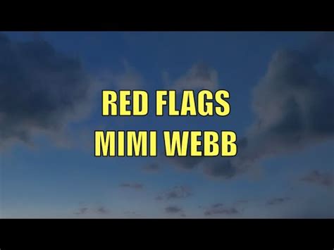 Mimi Webb Red Flags Lyrics YouTube