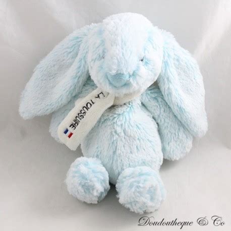 Peluche Souvenir Lapin Cmp Charpe La Toussuire Bleu Et Blanc Cm