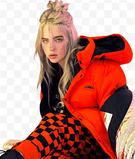 Orange Billie Eilish Puffer Jacket - Jackets Creator