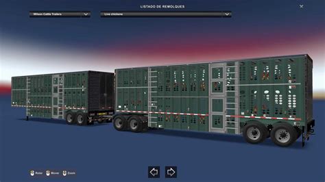 WILSON CATTLE TRAILERS 1 43 X ATS Euro Truck Simulator 2 Mods