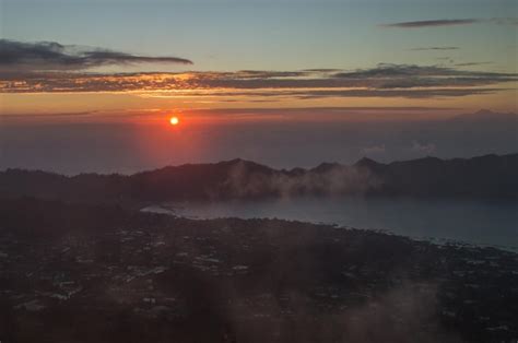 Premium Photo | Sunrise view from gunung batur mountain volcano, bali, indonesia