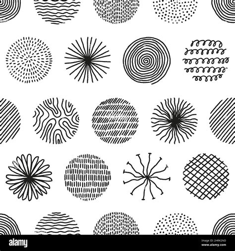 Abstract Art Black And White Patterns Circle