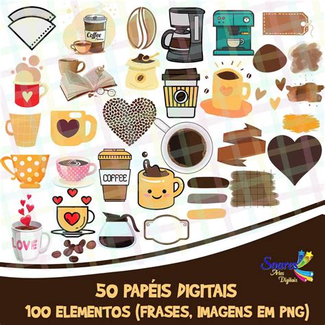 Kit Digital Frases Café Elo7 Produtos Especiais