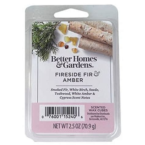 Better Homes And Gardens Fireside Fir And Amber Scented Wax Melts 25 Oz