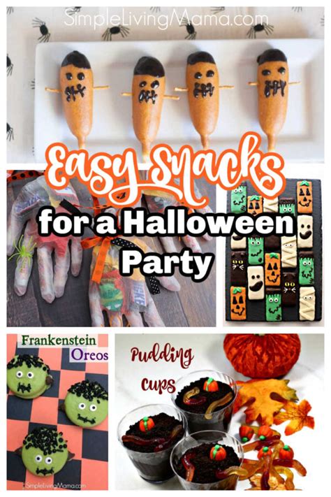 Easy Snacks for a Halloween Party - Simple Living Mama