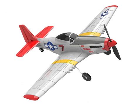 VOLANTEX P 51D MUSTANG V2 RED 4CH 400MM BRUSHED W GYRO RTF