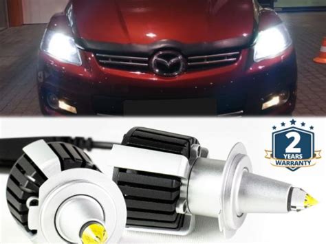 Kit Full Led H7 Per Mazda Cx 7 Anabbaglianti Lenticolari Canbus Luci Bianche 6500k 12000lm