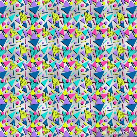 Wallpaper Retro 80s seamless pattern background - PIXERS.US ...