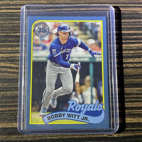 2024 Topps Series 1 BOBBY WITT JR 1989 35th Anniversary SP Blue 89B