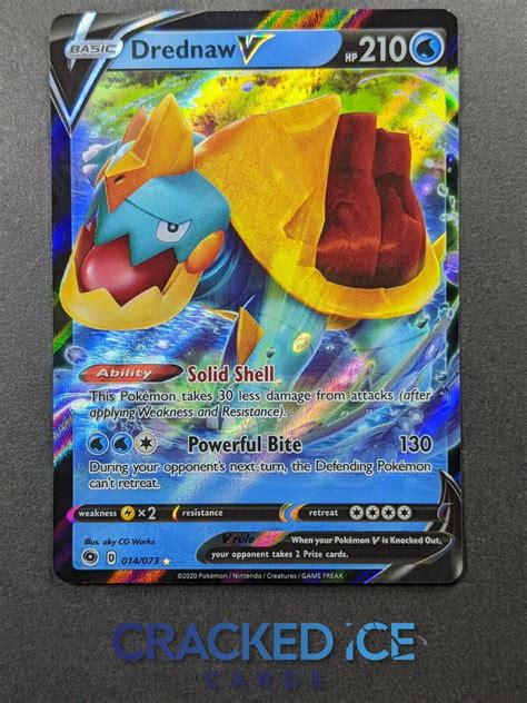 Drednaw V 014 073 SWSH Champion S Path Ultra Rare Holo Pokemon Card NM