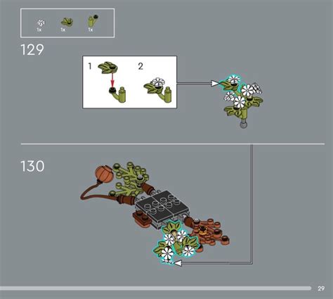 LEGO Instructions for set 10314 Dried Flower Centrepiece, Icons ...