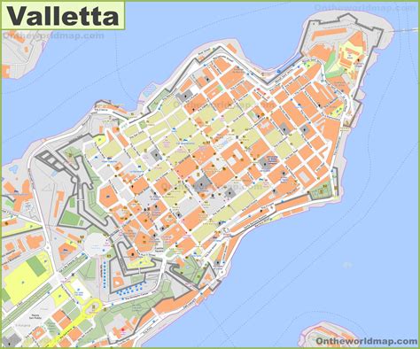 Valletta Map